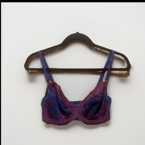 Wacoal‎ Women’s Purple Lace Underwire Bra Size 34D - Picture 1 of 7